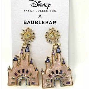 Disney castle earrings Disneyland Disneyworld bauble bar